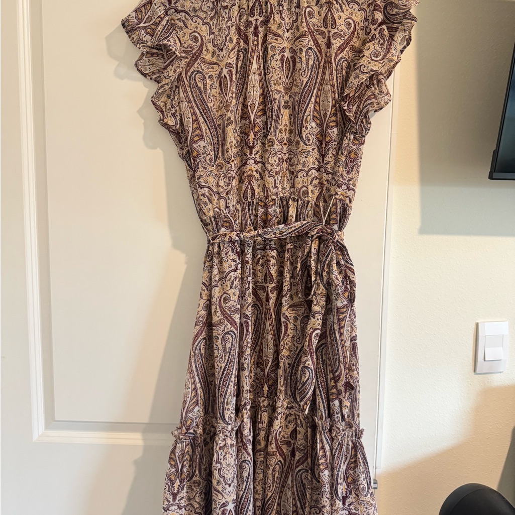 Ann Taylor Multicolor Paisley Dress